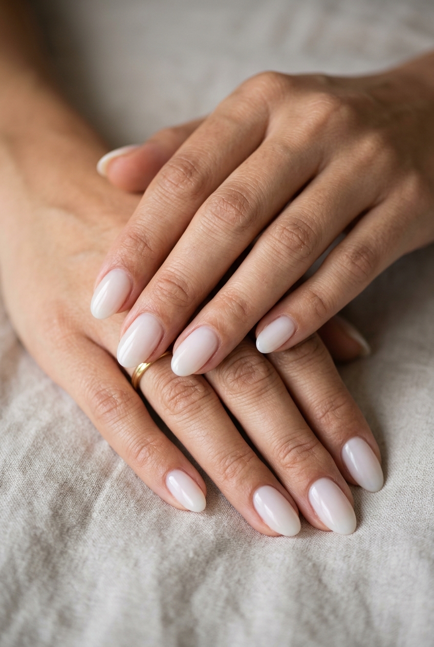 Trending Summer Nails 2026: Lime Green Abstract Swirls Artistic lime green abstract swirls on milky white for trending summer nails 2026. Whimsical.