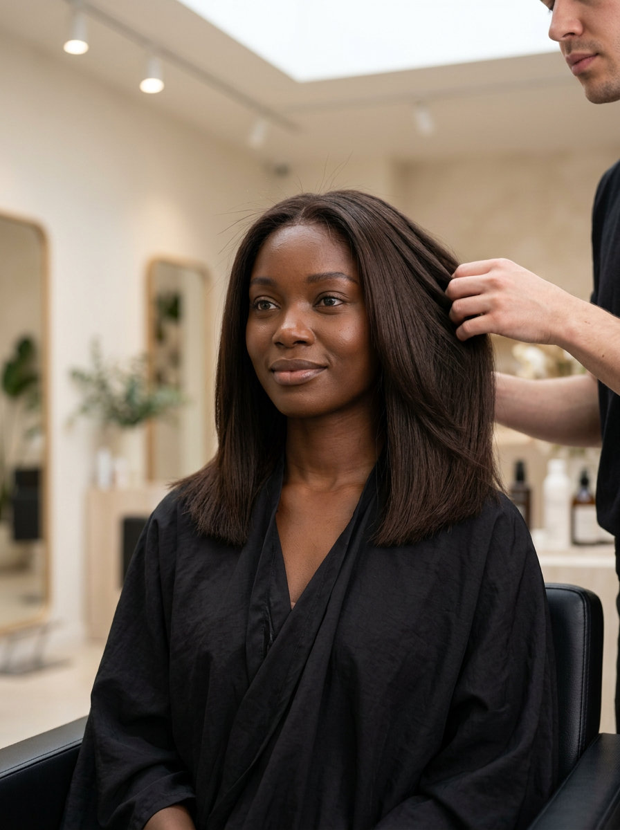 Velvet Espresso All-Over 2026: Luxurious Matte Brunette blunt lob mocha hair color with solid matte velvet espresso, no fringe — sophisticated luxurious style