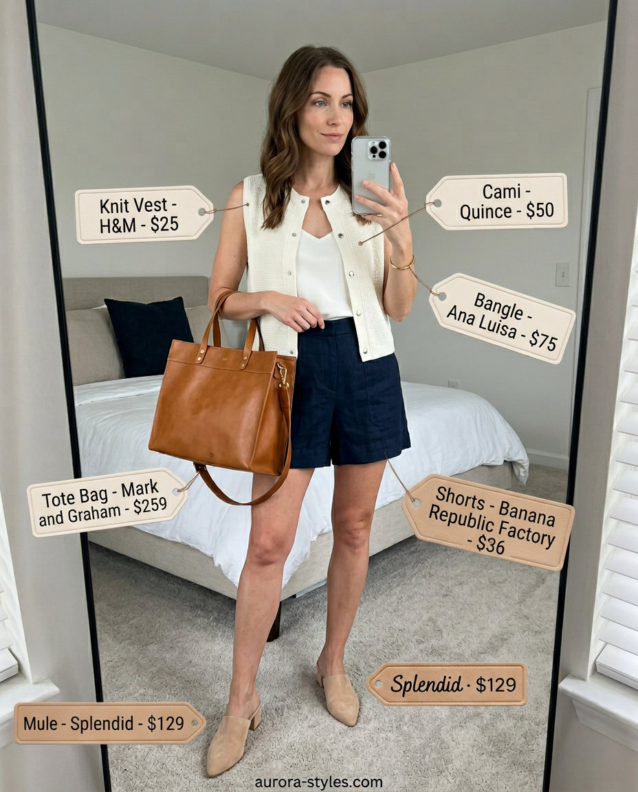 What to Wear with Knit Vest Summer 2026 outfit idea - fashion styling inspiration