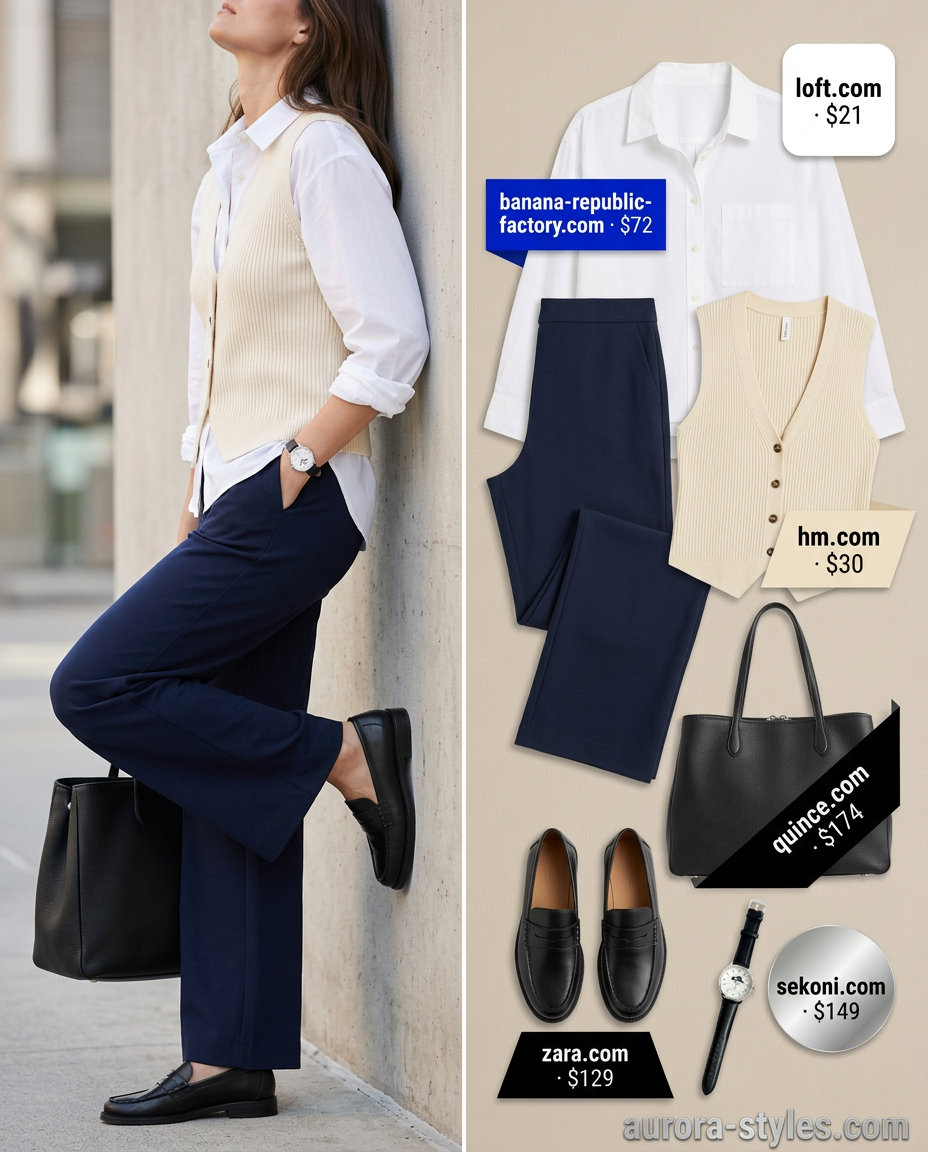 What to Wear with Knit Vest Summer 2026 outfit idea - fashion styling inspiration